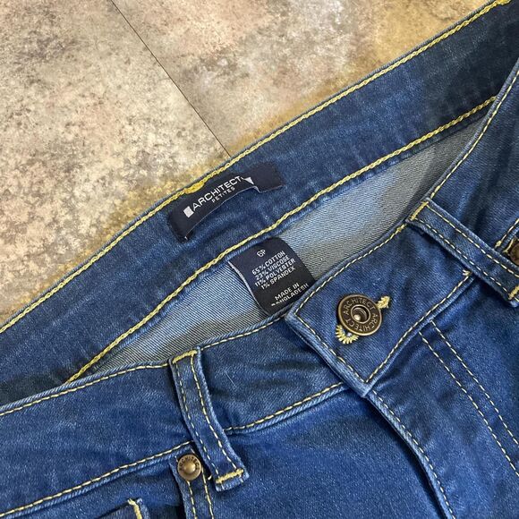 Architect Women's Blue and Navy Jeans - Picture 2 of 6